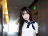 秀人网美女模特林星阑深色制服搭配魅惑黑丝性感写真