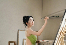 杨幂绿色风写真｜把春天的温柔穿在身上，这才是女性该有的模样！