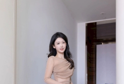 唐安琪肉色连衣裙肉色丝袜性感写真