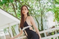 极品高挑性感迷人美女sisy思黑色露背装气质迷人写真