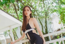 极品高挑性感迷人美女sisy思黑色露背装气质迷人写真