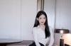 性感美女模特唐安琪白色上衣搭配吊带黑丝短裙性感写真