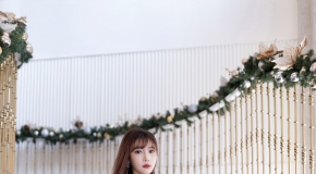 模特陆萱萱黑色露肩礼裙搭配魅惑黑丝泰国旅拍