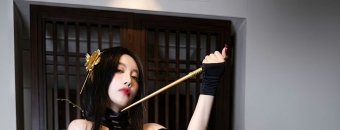 杨晨晨黑丝丁字裤极品美臀迷人写真